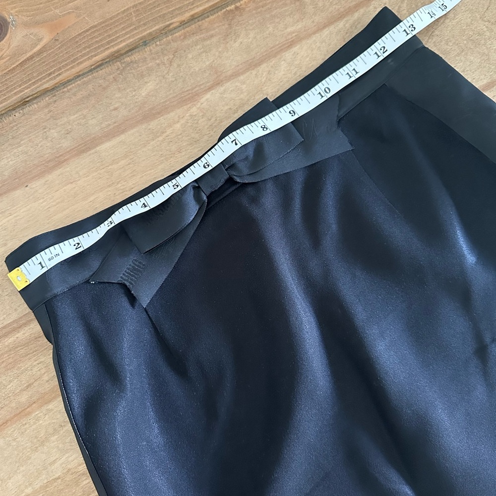 Vintage Moschino! Black pencil skirt with side ribbon and bow - size 4/6 - Picture 13 of 15